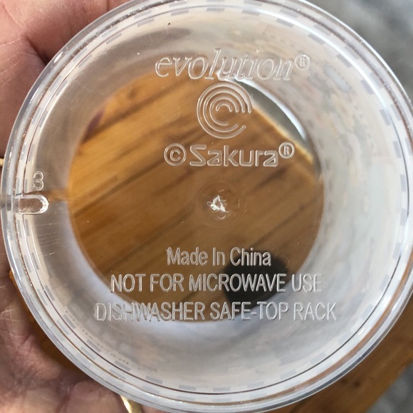 SAKURA EVOLUTION SET OF 8 FLORAL MELAMINE PLASTIC TUMBLERS - Picture 4 of 4